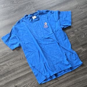 Hanes BEEFY-T Heisman TROPHY Blue Graphic T-Shirt Size Large